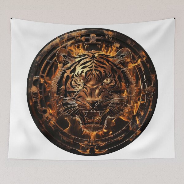 Item preview, Fierce Fire Tiger in Mech Frame designed and sold by Daagath.