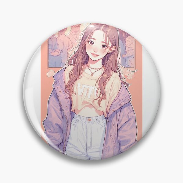 Item preview, Anime Girl Digital Art - Pastel Aesthetic designed and sold by ENVIZION.