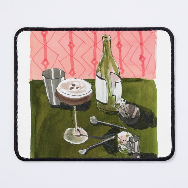 Item preview, Espresso Martini Mixed Media Art Abstract Still Life designed and sold by Suburbansketcher.