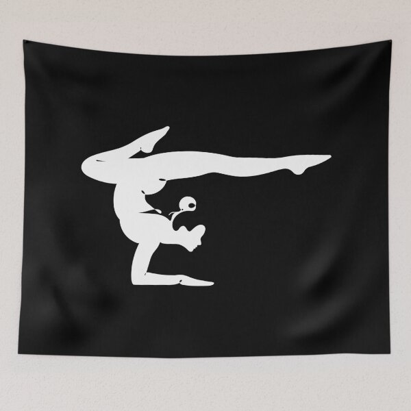 Item preview, White Aesthetic Scorpion Pose – Vrschikasana – Shadow Art designed and sold by altandesign.