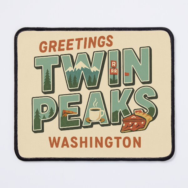Item preview, Greetings From Twin Peaks – Vintage Postcard designed and sold by peaknerd.