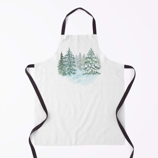Item preview, Watercolor Snowy Christmas Trees – Winter Forest Holiday Art designed and sold by lea-lani.