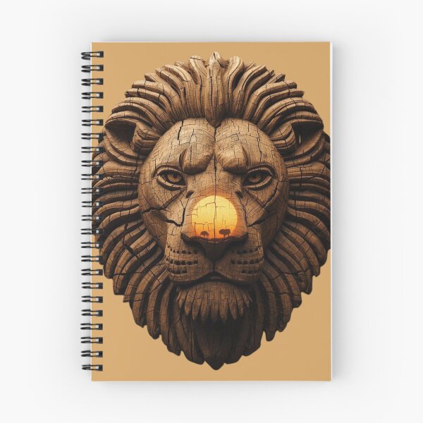 Item preview, Primal Lion Carving – Ancestral Control Wood Art   designed and sold by SavannaStrikes.