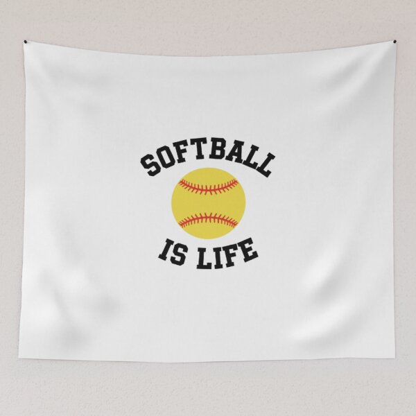 Item preview, Softball Is Life WB designed and sold by TiffanyTTees.