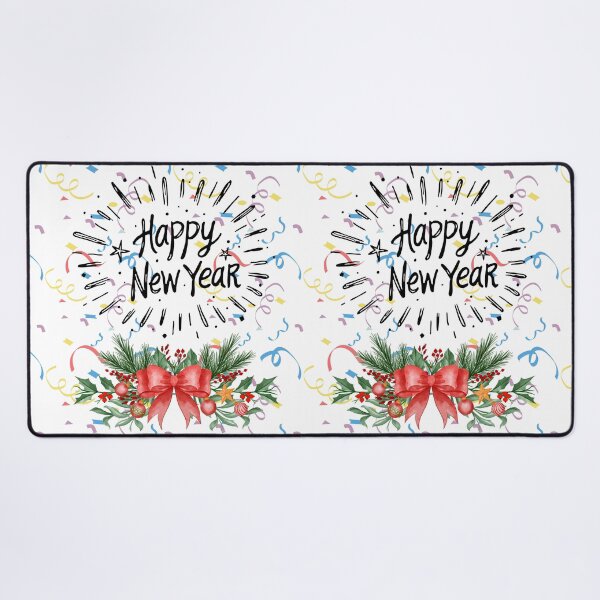 Item preview, Christmas & New Year Celebration Frame | Confetti & Festive Floral Bow designed and sold by Mona-kewana.