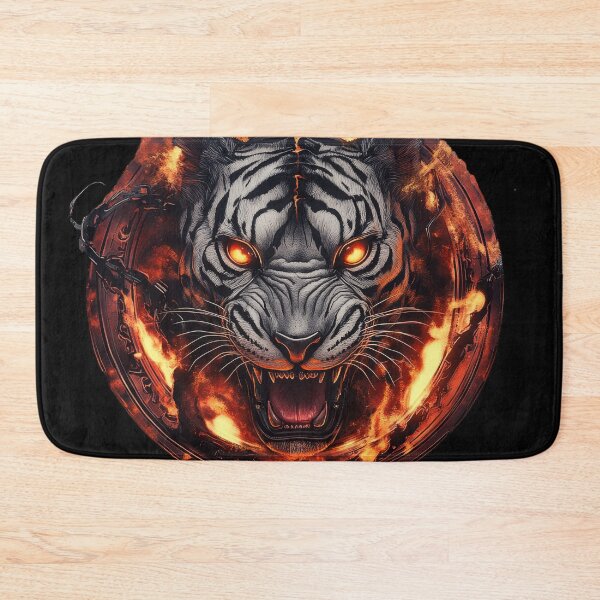 Item preview, Chains of Fire White Tiger designed and sold by Daagath.