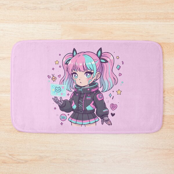 Item preview, Kawaii Anime Girl designed and sold by FlowPrintStudio.