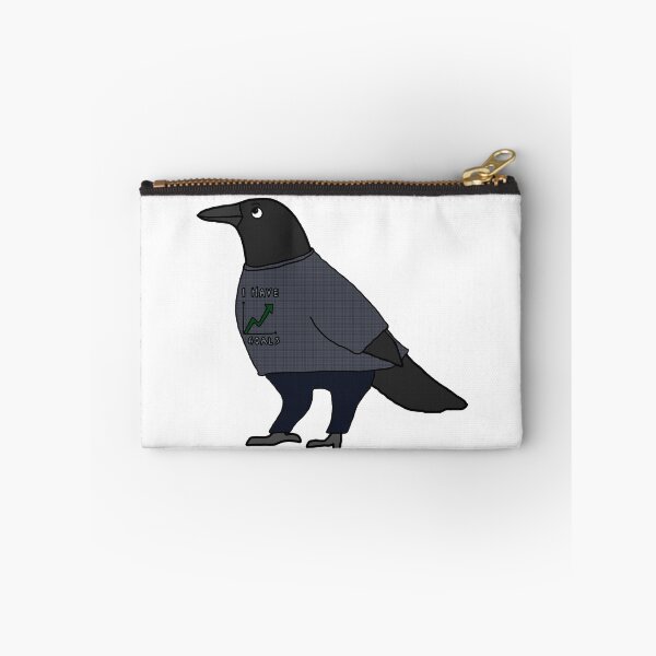 Item preview, I Have Goals: Motivational Crow in a Graph Sweater designed and sold by AvianSpell.