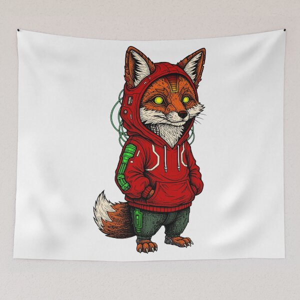 Item preview, The Cyborg Fox designed and sold by krabbaraban.