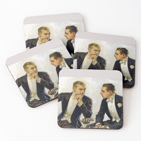 Item preview, Gentlemen in Tuxedos - J.C. Leyendecker designed and sold by Jon-Baran.