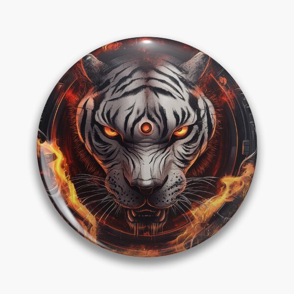 Item preview, Third Eye Cyber White Tiger designed and sold by Daagath.