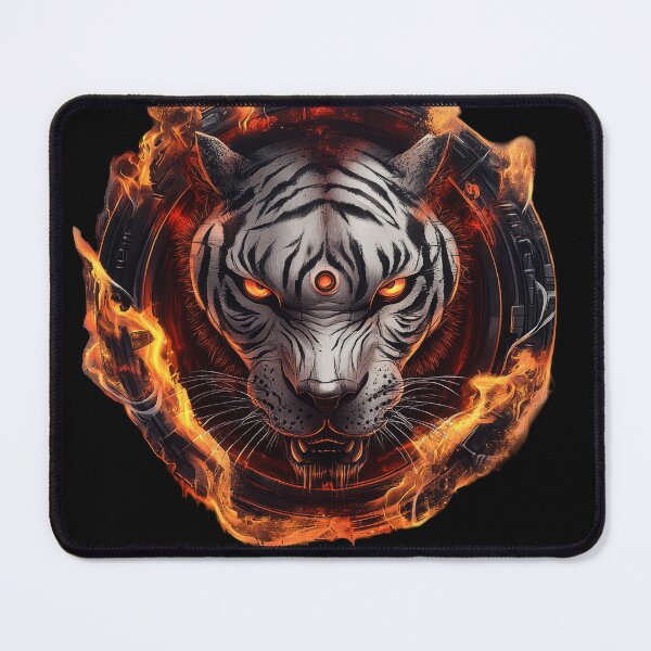 Item preview, Third Eye Cyber White Tiger designed and sold by Daagath.