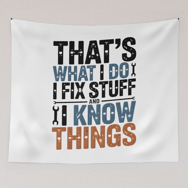 Item preview, Modern Minimal Fix Stuff Quote – Clean Repair Design designed and sold by CalmDownZone ⭐️⭐️⭐️⭐️⭐️.
