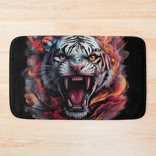Item preview, Roaring Inferno White Tiger designed and sold by Daagath.