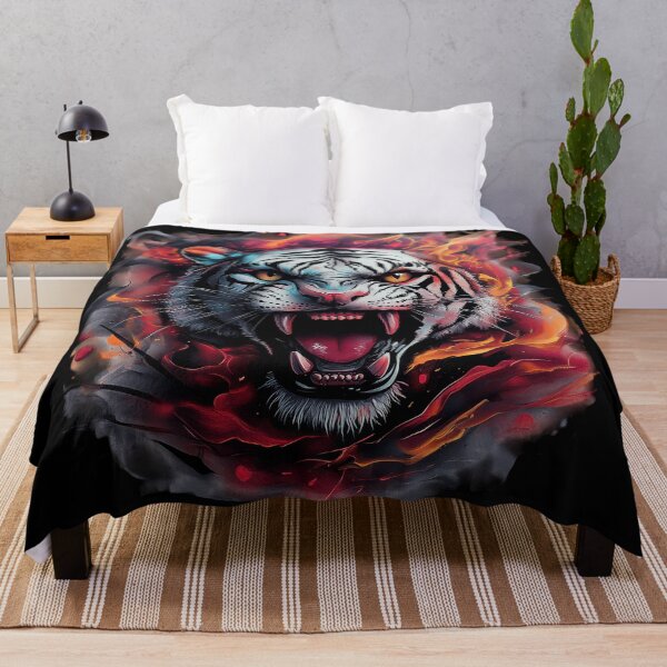 Item preview, Roaring Inferno White Tiger designed and sold by Daagath.