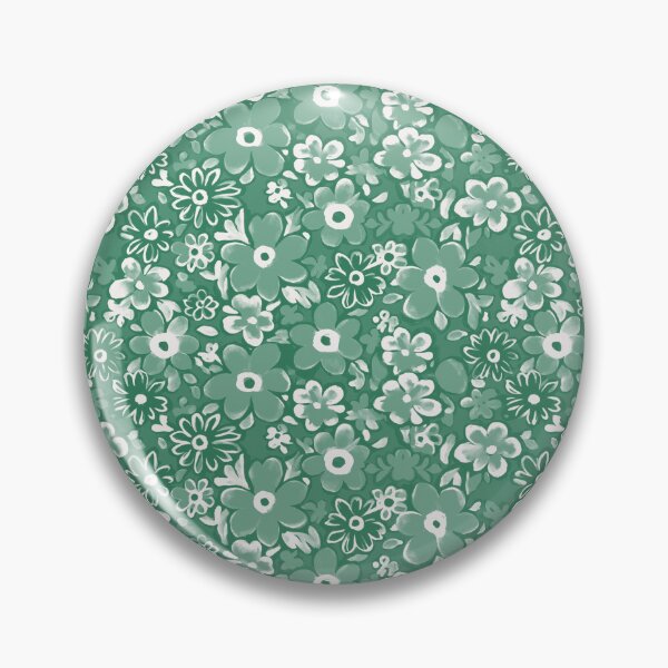 Item preview, Green Daisy Floral Seamless Repeat designed and sold by Sharon Schwalbe.