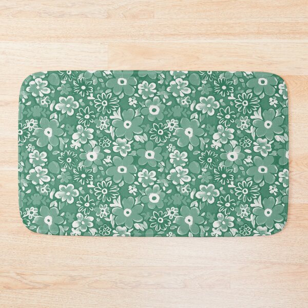 Item preview, Green Daisy Floral Seamless Repeat designed and sold by Sharon Schwalbe.