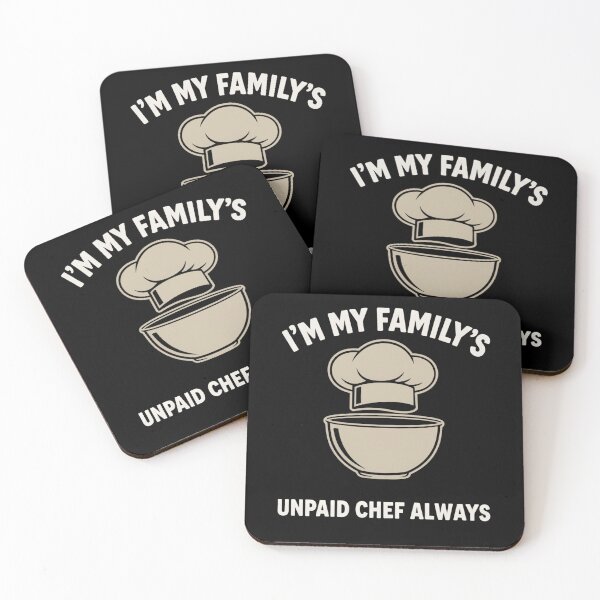 Item preview, i'm my family's unpaid chef always t-shirt,I’m My Family’s Unpaid Chef Always T-Shirt – Funny Cooking Lover Tee designed and sold by PrintMod.
