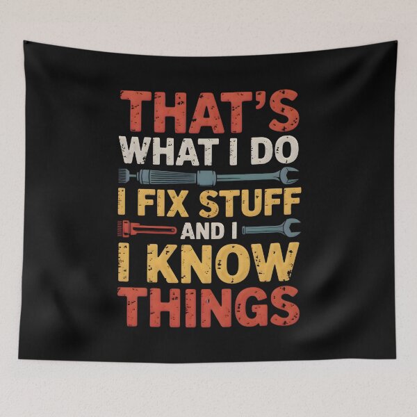 Item preview, Industrial Fix Stuff Quote – Rusty Mechanic Design designed and sold by CalmDownZone ⭐️⭐️⭐️⭐️⭐️.
