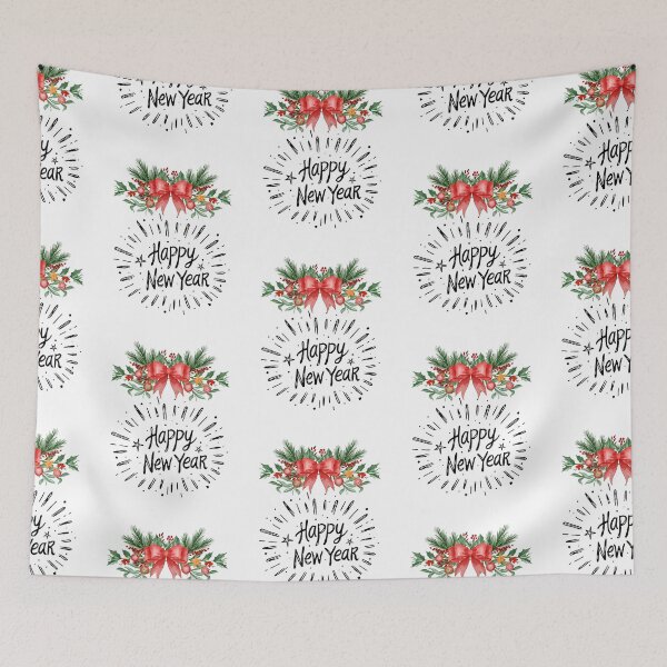 Item preview, Christmas Garland with Red Bow | Festive Holiday Decoration Clipart designed and sold by Mona-kewana.