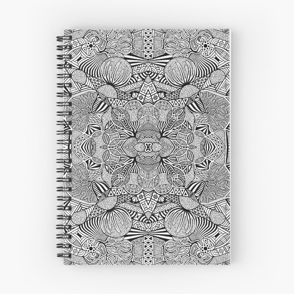 Item preview, Mandala trippy hallucinogenic black and white design designed and sold by fiaca fjaka.