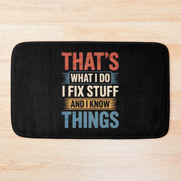 Item preview, Bold Blue & Yellow Fix Stuff Quote – Modern Repair Design designed and sold by CalmDownZone ⭐️⭐️⭐️⭐️⭐️.