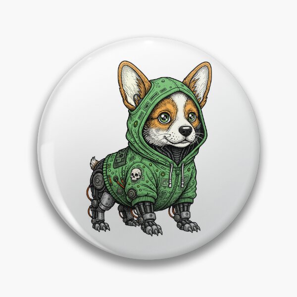 Item preview, Cyborg corgi designed and sold by krabbaraban.
