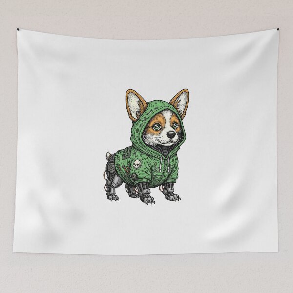 Item preview, Cyborg corgi designed and sold by krabbaraban.