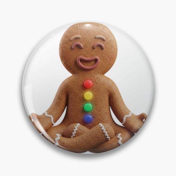 Item preview, Zen Gingerbread Man | Funny Meditation Christmas designed and sold by Rosuma Designs.