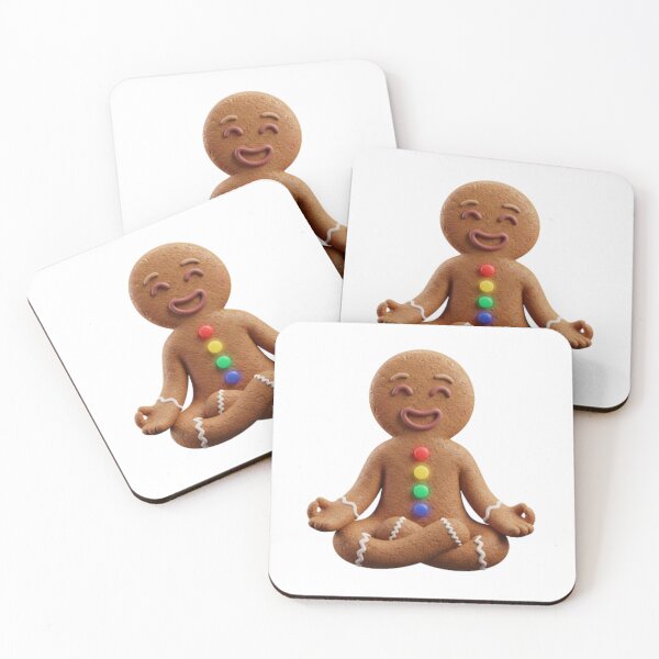 Item preview, Zen Gingerbread Man | Funny Meditation Christmas designed and sold by Rosuma Designs.