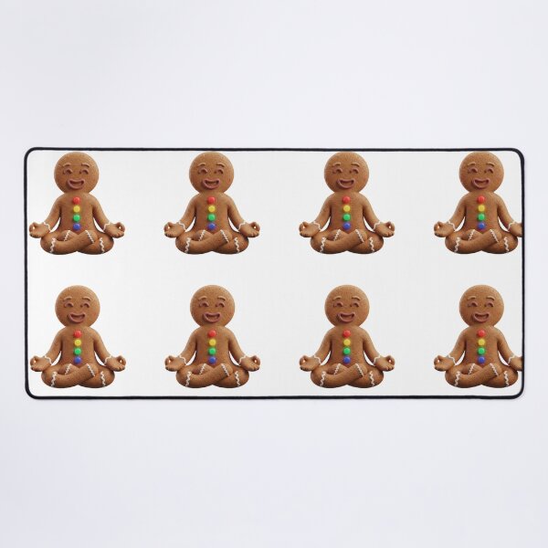 Item preview, Zen Gingerbread Man | Funny Meditation Christmas designed and sold by Rosuma Designs.