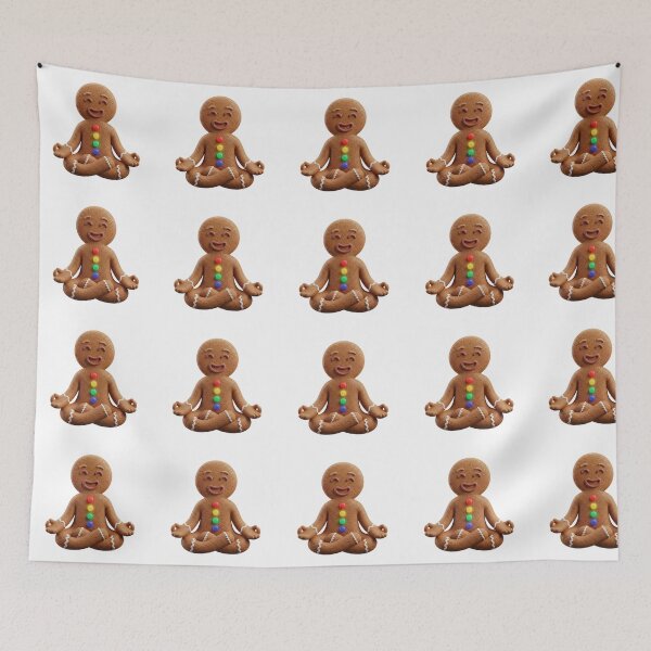 Item preview, Zen Gingerbread Man | Funny Meditation Christmas designed and sold by Rosuma Designs.