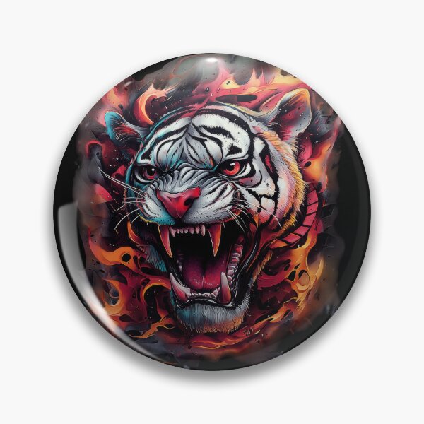 Item preview, Flame-Fanged White Tiger Rage designed and sold by Daagath.
