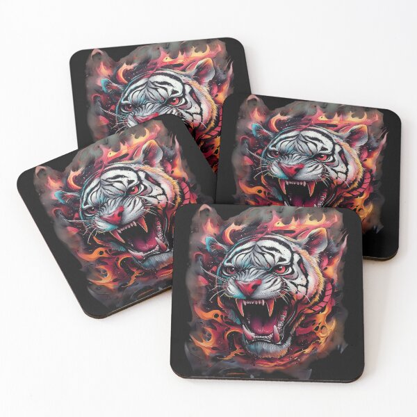 Item preview, Flame-Fanged White Tiger Rage designed and sold by Daagath.