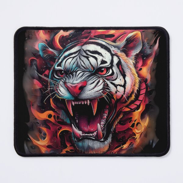 Item preview, Flame-Fanged White Tiger Rage designed and sold by Daagath.