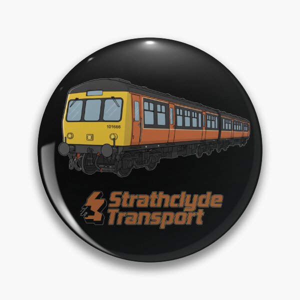 Item preview, Retro Scottish Train | Glasgow Strathclyde Railway Design designed and sold by Loom on the Loch.