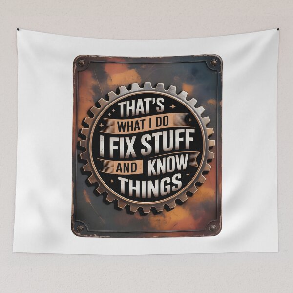 Item preview, Gear Frame Fix Stuff Quote – Vintage Engineering Design designed and sold by CalmDownZone ⭐️⭐️⭐️⭐️⭐️.