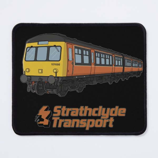Item preview, Retro Scottish Train | Glasgow Strathclyde Railway Design designed and sold by Loom on the Loch.