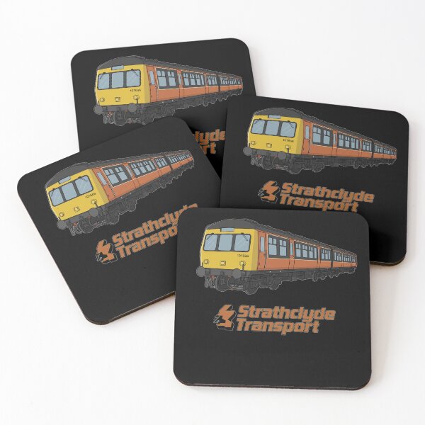 Item preview, Retro Scottish Train | Glasgow Strathclyde Railway Design designed and sold by Loom on the Loch.