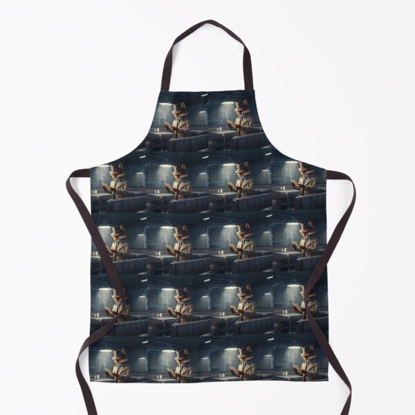 Item preview, Fox Detective in the 1950s Diner – Surreal Vintage Mystery Illustration designed and sold by WhimsyByPaul.redbubble.com.