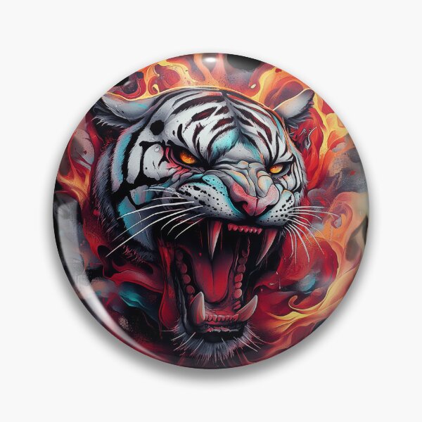 Item preview, Blazing Fury of the White Tiger designed and sold by Daagath.