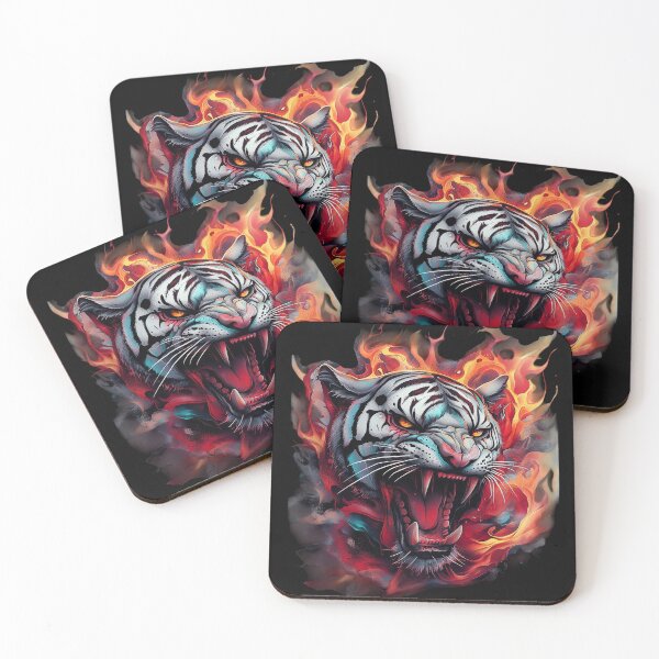 Item preview, Blazing Fury of the White Tiger designed and sold by Daagath.
