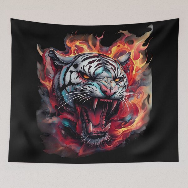 Item preview, Blazing Fury of the White Tiger designed and sold by Daagath.