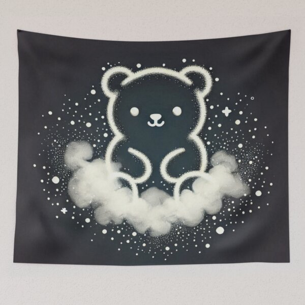 Item preview, Cute Space Bear Kawaii Cloud Glow designed and sold by BigBlueArt.