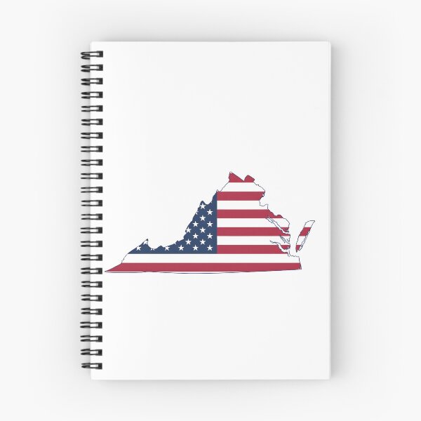 Item preview, Virginia Stars & Stripes State Silhouette – Distressed Americana designed and sold by Paper Drip.