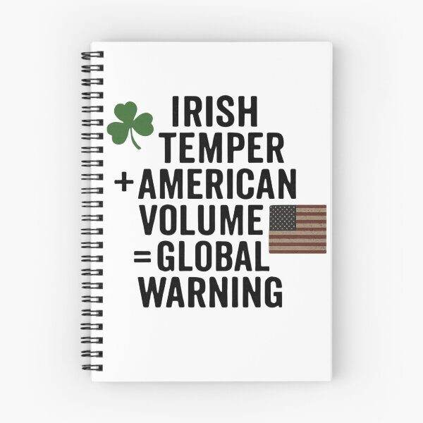 Item preview, Irish Temper + American Volume = Global Warning  designed and sold by MayoToManhattan.