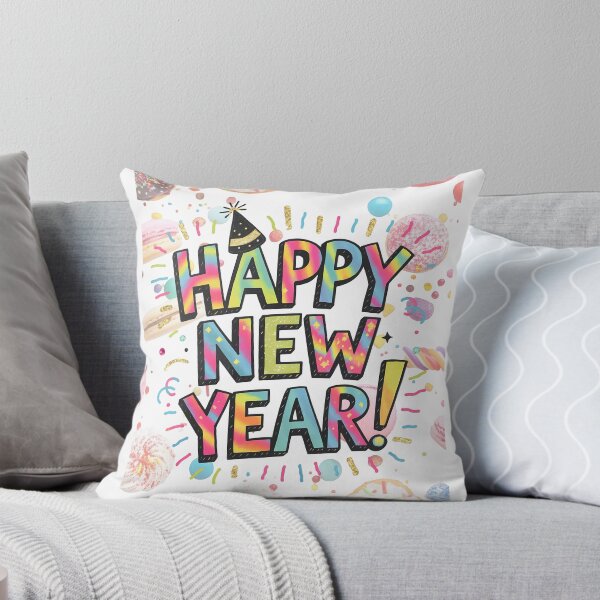 Item preview, Colorful Happy New Year 2026 | Sweet Desserts & Party Celebration Design designed and sold by Mona-kewana.
