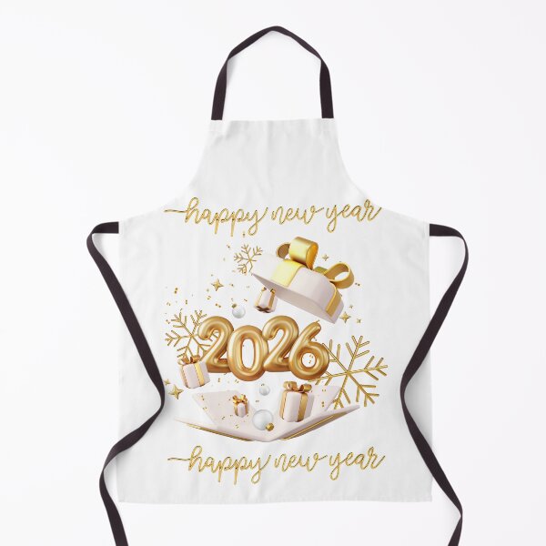 Item preview, Happy New Year 2026 Gold Text | Elegant Celebration Typography designed and sold by Mona-kewana.