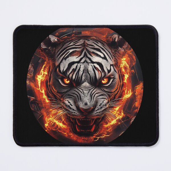 Item preview, Wrath of the Fire Ring Tiger designed and sold by Daagath.