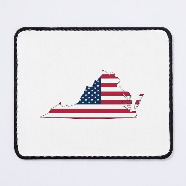 Item preview, Virginia Stars & Stripes State Silhouette – Distressed Americana designed and sold by Paper Drip.